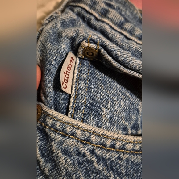 Carhartt Men's Relaxed Fit Flannel Lined Blue Jeans Sz.34x28 - Picture 8 of 8